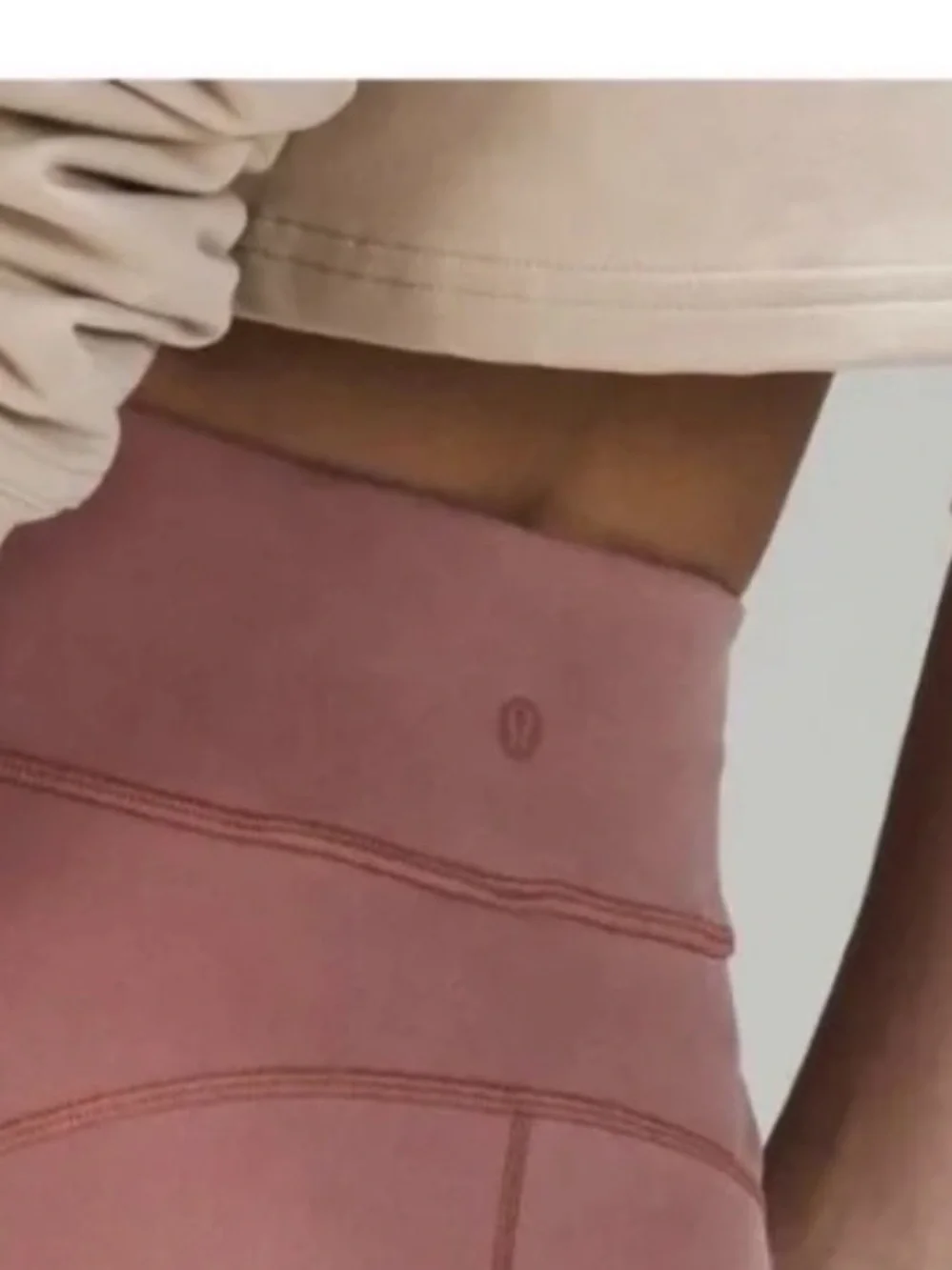 Lululemon size 8 white womans cropped trousers pants
